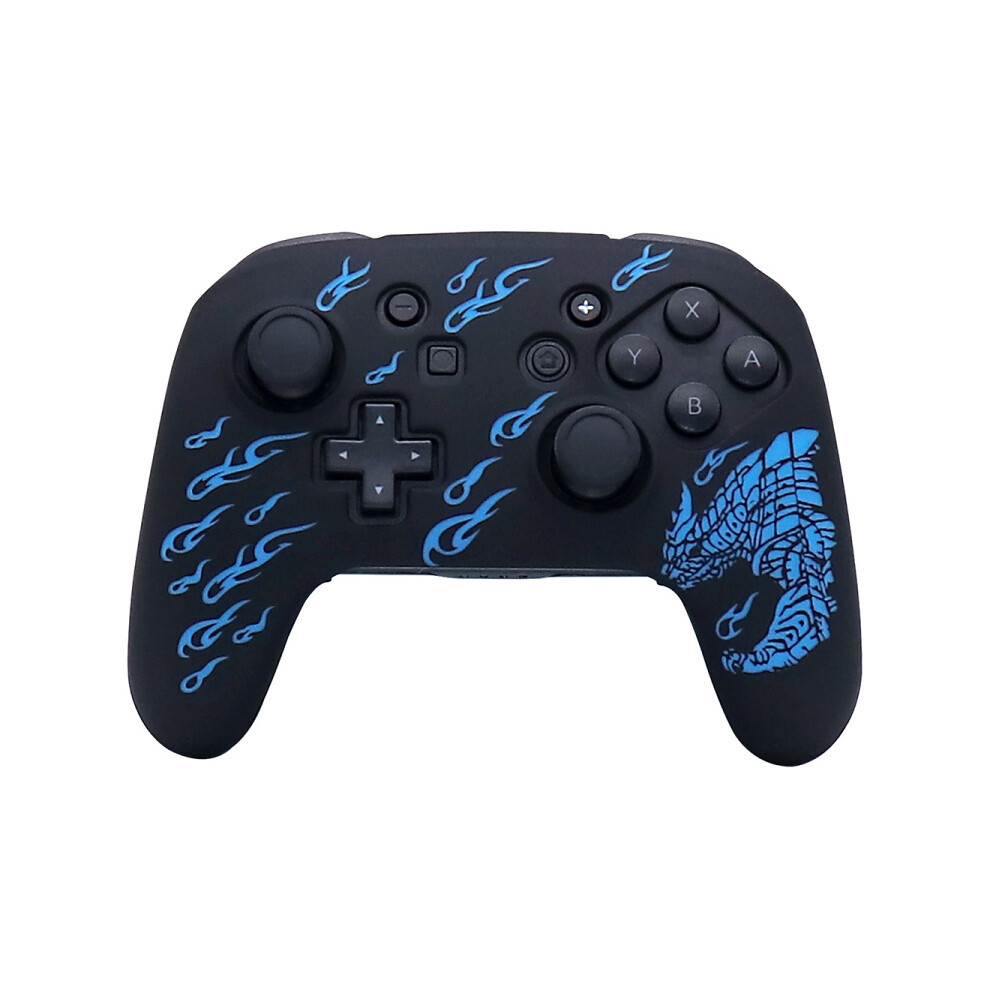 Soft, Shock-Absorbing Silicone Protective Case Compatible Nintendo Switch Pro Game Controllers (Blue) Blue 6083684919220