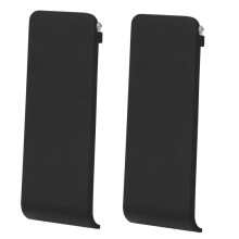 compatible Nintendo Switch Console 2pcs compatiblement Kickstand Back Shell Holder(Black)
