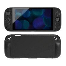 compatible Nintendo Switch 2 Silicone Protective Case Shockproof & Dustproof Console Cover(Black)