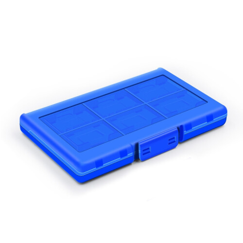 compatibile Custodia per schede di gioco 12 in 1 per Nintendo Switch / Switch OLED (blu)