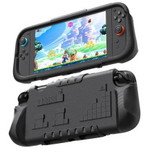 compatible Nintendo Switch 2 Game Console Anti-Slip And Anti-Drop Liquid EVA Protective Case(Black)