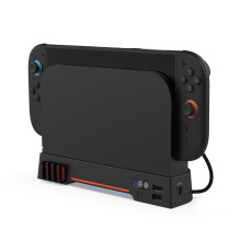 compatible Nintendo Switch 2 DOBE TNS-31111 Game Controller Charging Base Radiator(Black)