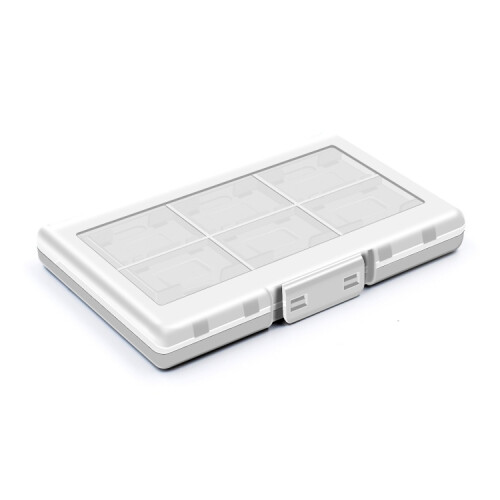 compatible Nintendo Switch / Switch Oled 12-in-1 Game Card Box Protective Case(White)