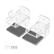 compatible Nintendo Switch 1 / 2 Acrylic Wall Split Symmetrical Storage Bracket(Transparent)
