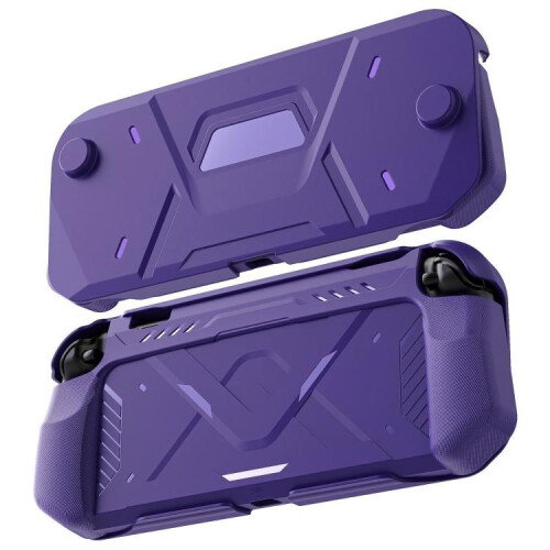 compatible Nintendo Switch 2 Game Console Mecha Style TPU Protective Case(Purple)