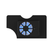 DOBE console dock cooling fan with blue light compatible Switch OLED (black)