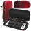 compatible Nintendo Switch 2 Portable Game Console Hard Case Storage Protective Bag(Black Red Gradient) 1
