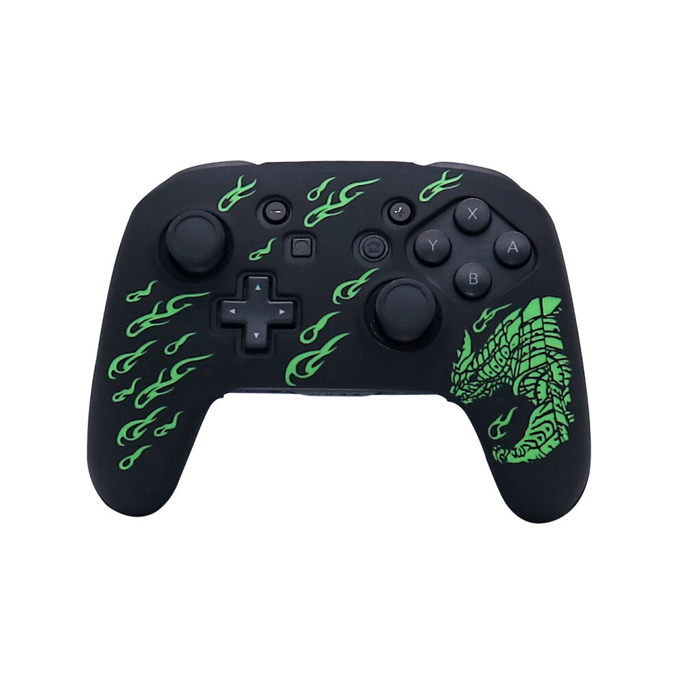 Soft, Shock-Absorbing Silicone Protective Case Compatible Nintendo Switch Pro Game Controllers (Green) Green 6083684919213