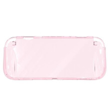 Transparent TPU protective case (translucent pink) compatible Nintendo Switch 2 game console.