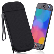 Nylon portable storage case compatible Nintendo Switch 2 (black)