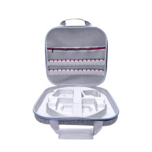 GH1865 EVA Hard Shell Fitness Ring Game Console Storage Bag compatible Nintendo Switch(Gray)