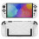 Split-type X-pattern protective case with stand compatible Nintendo Switch 2 (white) 1