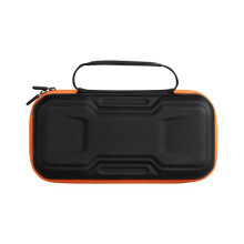 compatible Nintendo Switch 2 Mecha Double Layer Shockproof Portable Storage Bag(Black Orange)