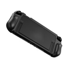 compatible Nintendo Switch 2 Game Machine Shockproof TPU+PC Protective Case(Black)