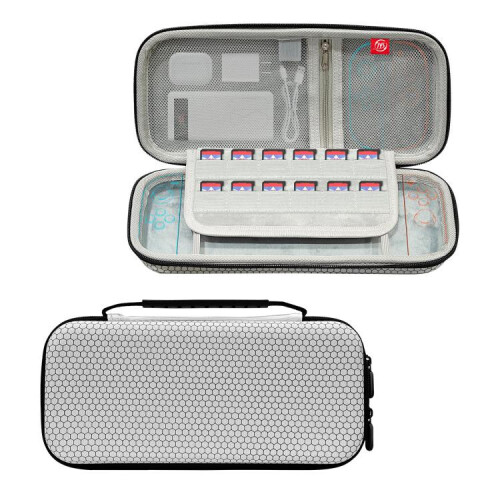 EVA shockproof portable carrying case compatible Nintendo Switch 2 (white)