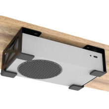 compatible Xbox One S/X, Xbox 360 Under Desk Storage Stand Rack(Black)