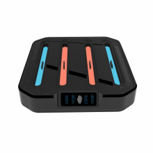 compatible Nintendo Switch 2 KJH NS2-026 4 in 1 Game Controller Charging Stand with RGB Light(Black)