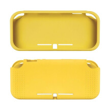 compatible Nintendo Switch Lite Game Console Anti-Slip Silicone Protective Case(Yellow)