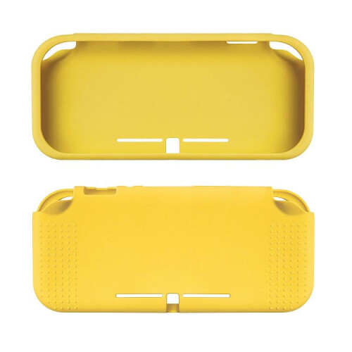 compatible Nintendo Switch Lite Game Console Anti-Slip Silicone Protective Case(Yellow)