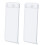 Two transparent white back stands/back cover support feet compatible Nintendo Switch consoles. 1