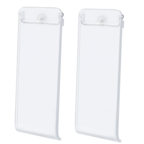 Two transparent white back stands/back cover support feet compatible Nintendo Switch consoles.