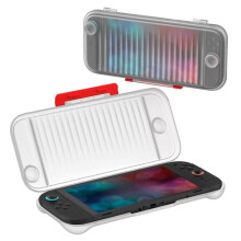 compatible Nintendo Switch 2 Game Console Anti-slip Textured Hard-Shell Protective Case(White)
