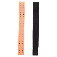 2-Delige Verstelbare en Ademende Vervangende Armband Zachte Band voor Hartslagmeter - Wahoo (Zwart + Oranje)