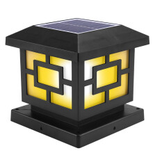 Luzes de Coluna Solar para Exterior Luzes de Parede Luzes de Coluna de Jardim Luzes Decorativas de Coluna À Prova D'Água para Jardim