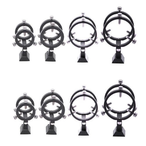 2X Adjustable Pointer Finderscope Bracket 6-Point Guidescope Rings Mount Astronomical Telescope,65mm(33mm-64mm)