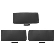 3X Pilates Tapis D'Entraînement ÉPais 60X25X1.5Cm Coussin de GenouillÈRe de Yoga Soutien SupplÉMentaire pour les Genoux Poignets Coudes Noir