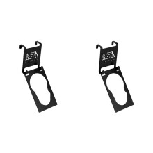 2X Flat Burner Extension Holder Camping Table Gas Hangers Camping Gas Tank Hanger Gas Tank Hooks for Camping Table