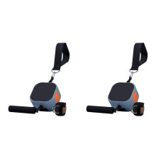 2X Multifunctional Fitness Equipment Resistance Machine for Strength Training,Comprehensive Gym Workout Gear Orange Gray