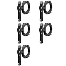 5X Vélo Vélo Tout Térrain Bouteille D'Eau Clip Cage Titulaire Pince Guidon Support Montage Tige de Selle Guidon Fourche Avant Cadre Tube, Noir