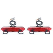 2X E-Bike Tail Light  36-60V Electric Bicycle Rear Light Ultra Bright Turn Signal Cycling Tail Lamp