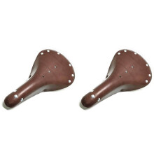 2X Retro Vintage Bicycle Saddle  Cushion Bike 3 Spring Shock  Cycling  Cycling Replacement, Chocolate