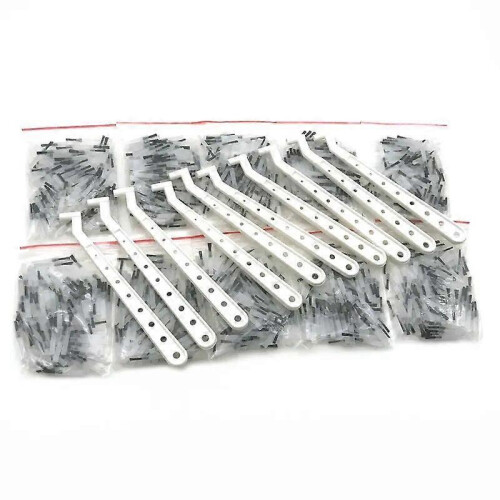 HK&Hanker 250 τεμάχια οδοντιατρική σύνθετη βούρτσα μιας χρήσης με λευκές άκρες + 10 1