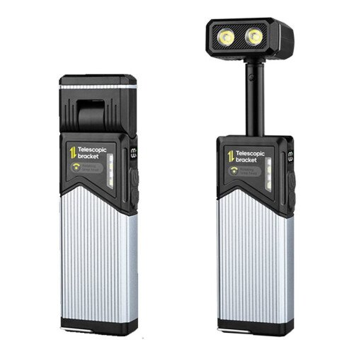 High Brightness LED Flashlight 1400 Mah Portable Magnet Camping Torch 180 Rotatable Handheld Telescopic Work Light 2