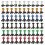 HK&Hanker Bracingo Μοτοσικλέτα Universal Σετ 10 τεμαχίων/σετ μοτοσικλέτας, όλα μαύρα, με κλ 3