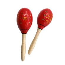 Pack of 2 Wood Hand Shakers with Ergonomic Grip for-portray
