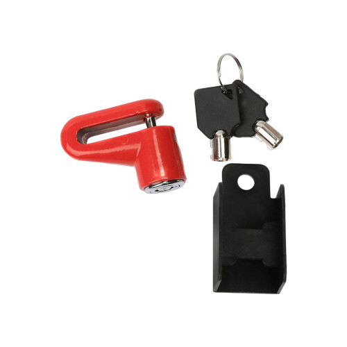 Motorcycle Bike Disc Brakes Lock, AntiTheft Wheel Lock-red