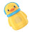 Reusable Baby Powder Storage Box Features Dust Resistant-Yellow 1