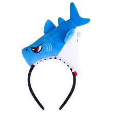 Lovely Shark Design Hairband Soft Comfortable Animal-Blue