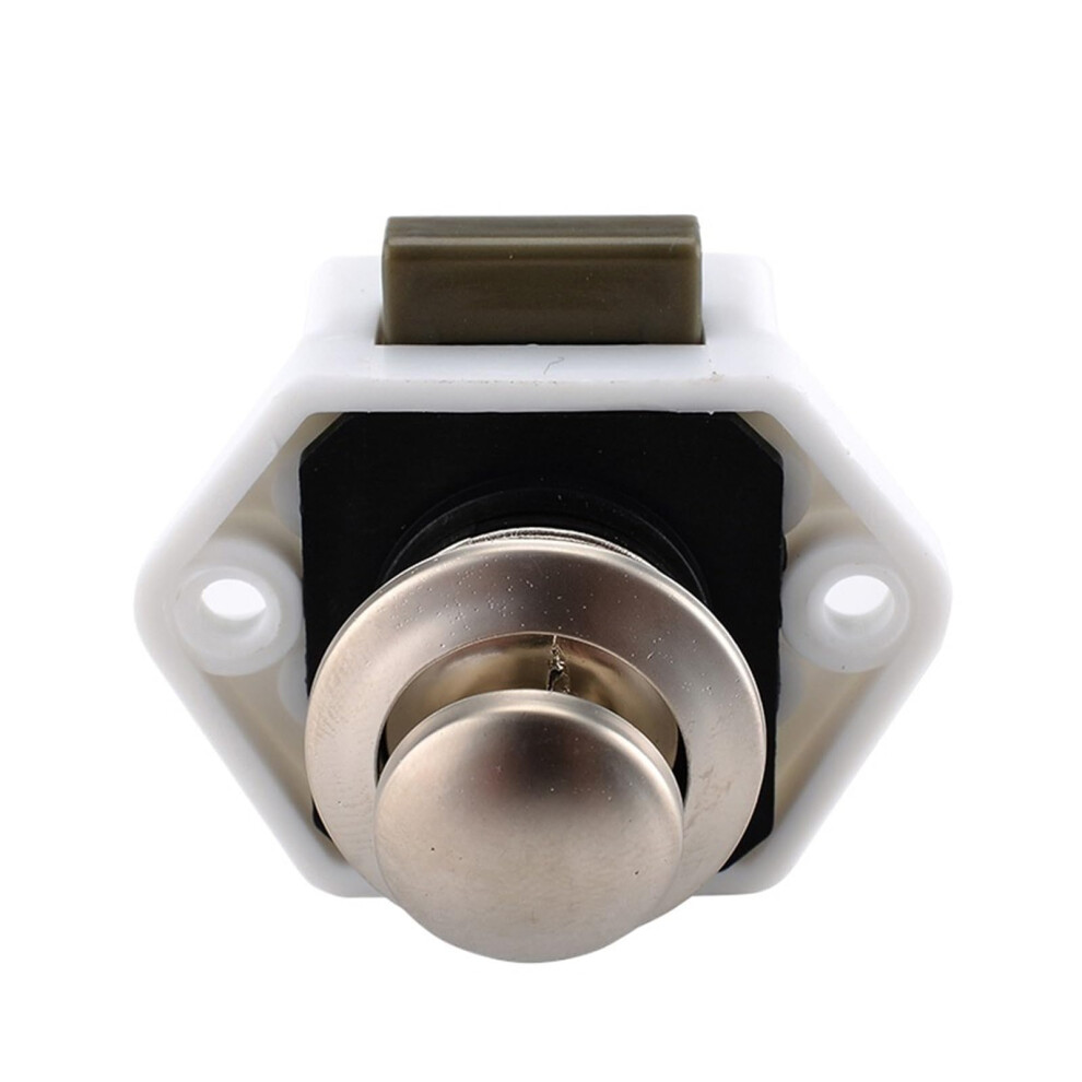 Rv Cabinet Push Lock 20Mm White Durable Metal Drawer Latch For Camper Caravan Boat Furniture 9073542203469
