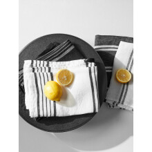 ASA Kitchen Textiles Geschirrtuch Leinen White Rows 50x70cm