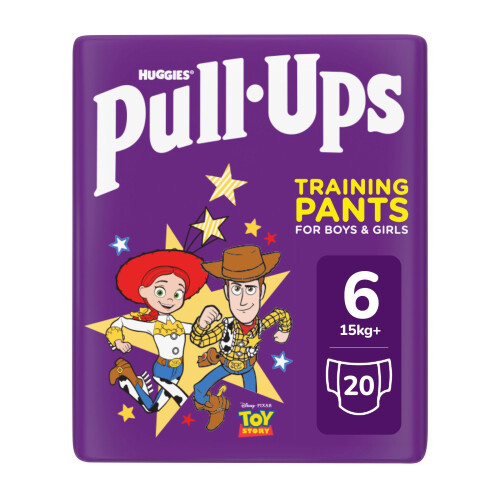 Huggies Huggies Pull-Ups Trainers Day, Boy, 2-4 Years, Nappy Size 6-7+, 40 BIG KID Training Pants
