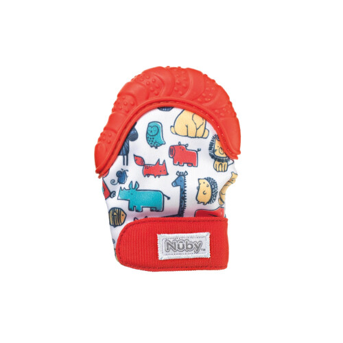 Nuby Nuby Teething Mitt, Red