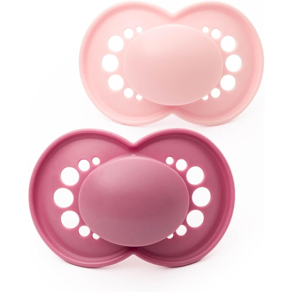 Mam Original Soothers | 6-18 Months | 2 Pack | Comes In Dummy Steriliser Case | Orthodontic Design | Baby Accessories | Pink/Lilac (Various Designs)
