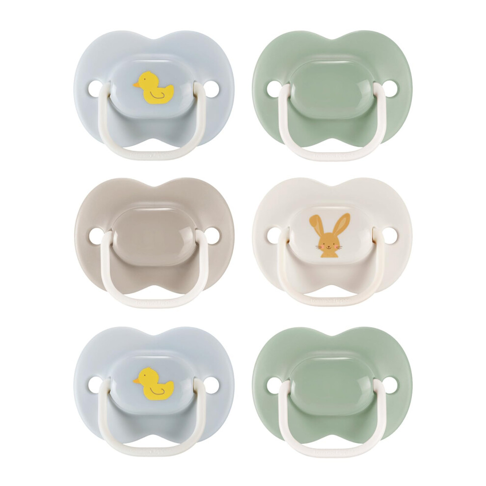 Tommee Tippee Anytime Soothers, 6-18M, 6 Pack, Symmetrical Teat Sits Anyway Up, Bpa-Free Silicone Dummy, Orthodontic Design