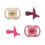 Tommee Tippee Tommee Tippee Ultra-Light StayPut Dummy, 6-18m, 4-Pack, One-Piece Silicone Sooth 1