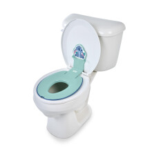 Bright Starts Disney Baby Stitch Flip & Sit Potty, Attaches to Toilet Securely, Space Saving Design Fits Most Toilets, Easy to Clean